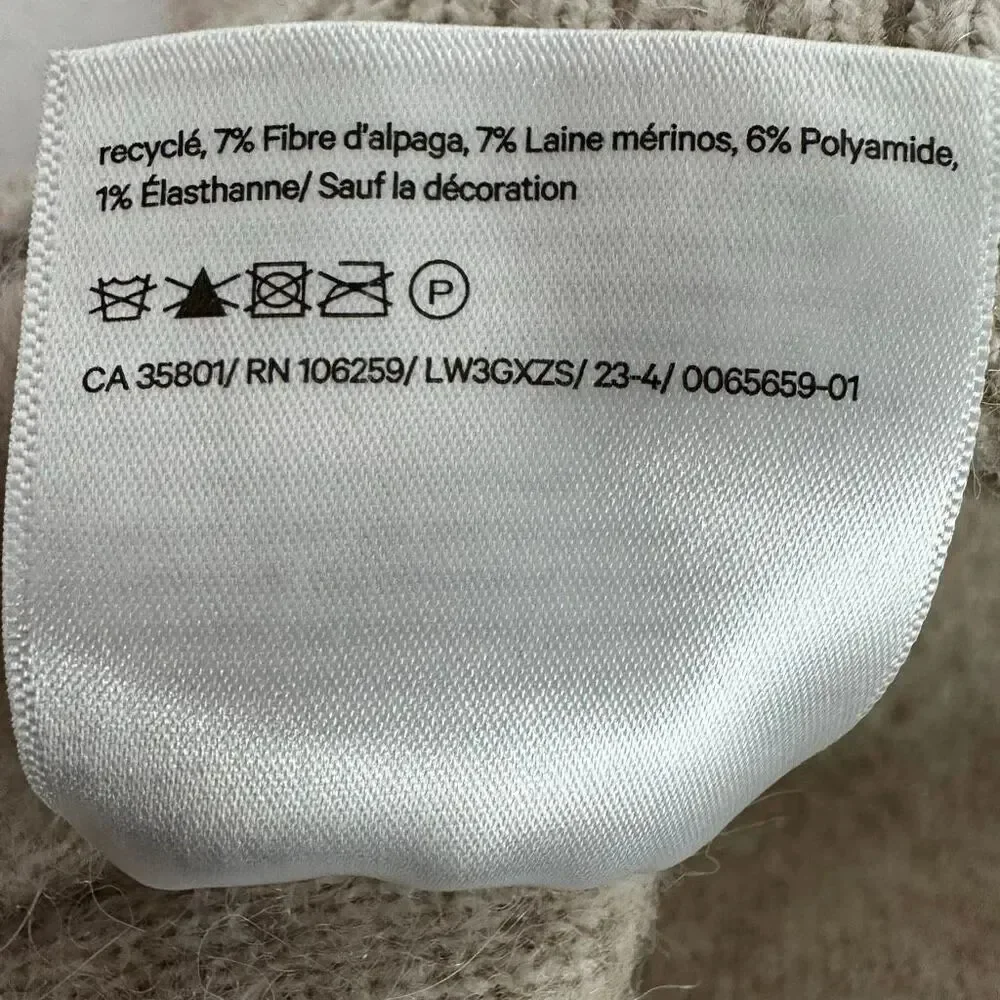 Lululemon XS Alpaca Wool-blend V-neck Sweater